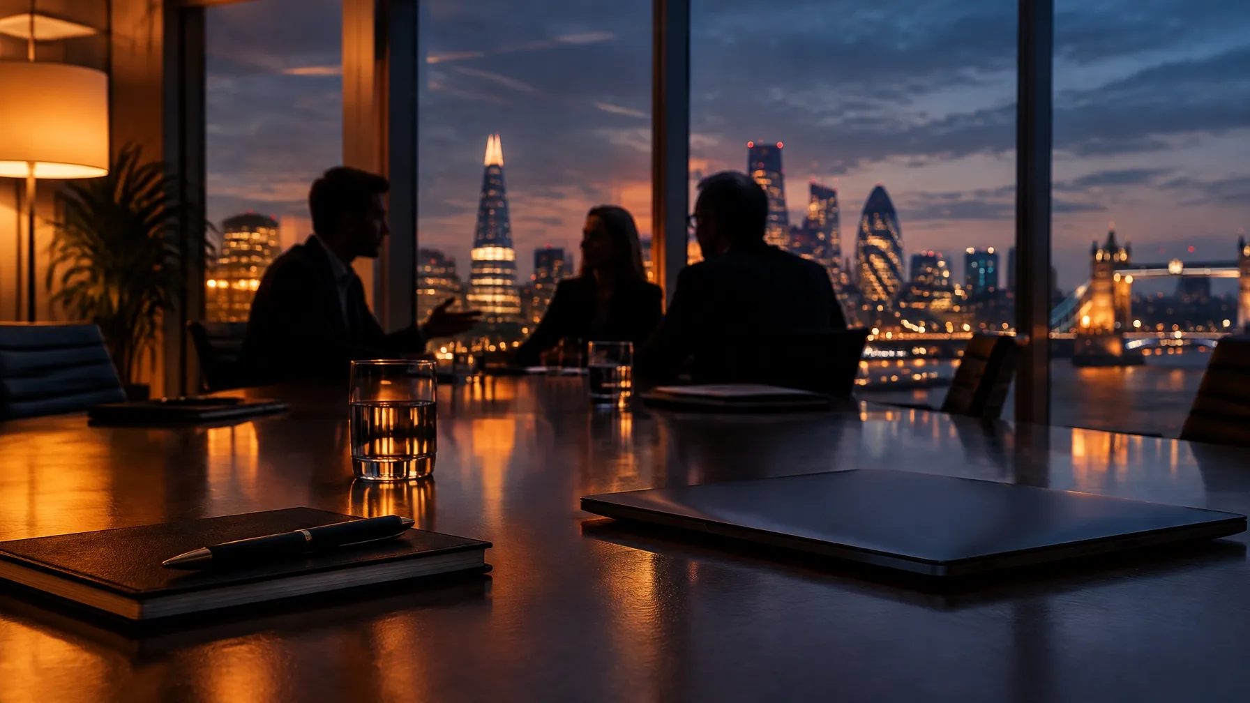 London colleagues concluding a software procurement discussion